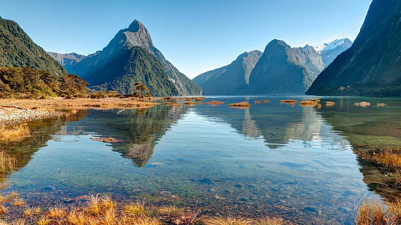 Milford Sound, New Zealand, New Zealand, South Island, Fiordland, Milford Sound, HD wallpaper