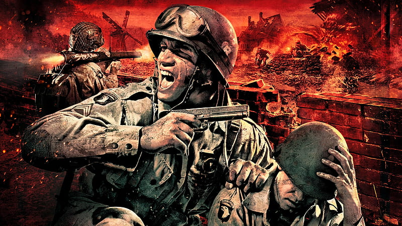 brothers in arms hells highway, highway, hell, arm, brother, HD wallpaper