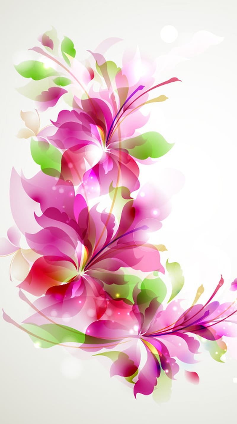 Abstract Flower Fabric, Wallpaper and Home Decor | Spoonflower