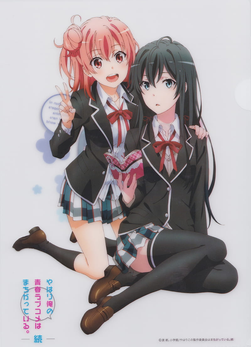 Yahari Ore No Seishun Amor Comedia Wa Machigatteiru Hachiman Hikigaya Yui Yuigahama Fondo De