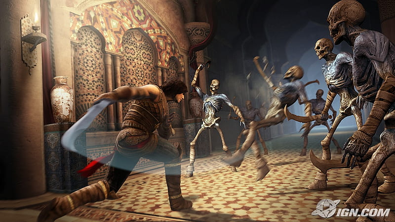Prince Of Persia-The Forgotten Sands-Finish It, stunt, fighting, videogame, grims, action, prince of persia, ubisoft, game, adventure, warrior, battle, entertainment, weapon, attack, skelleton, sword, HD wallpaper