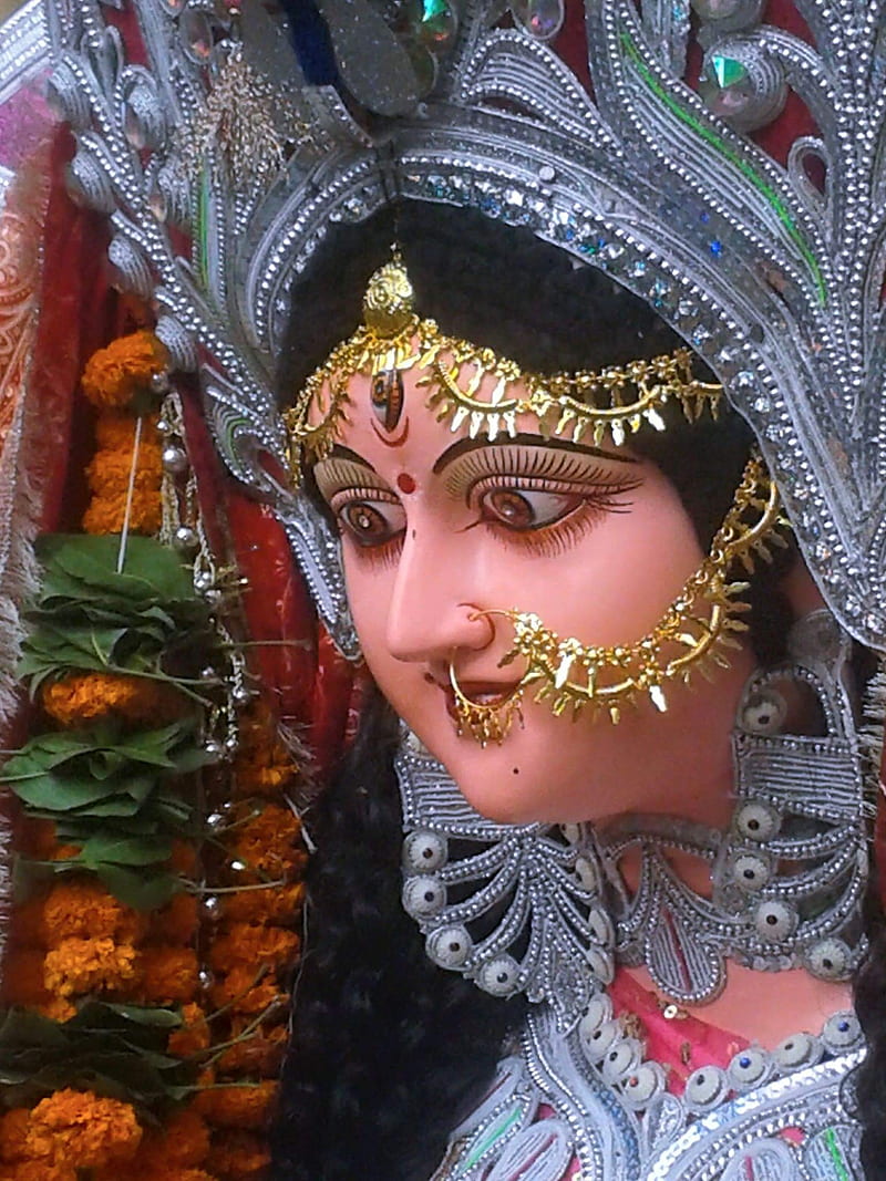 Durga, murtujuganj, HD phone wallpaper