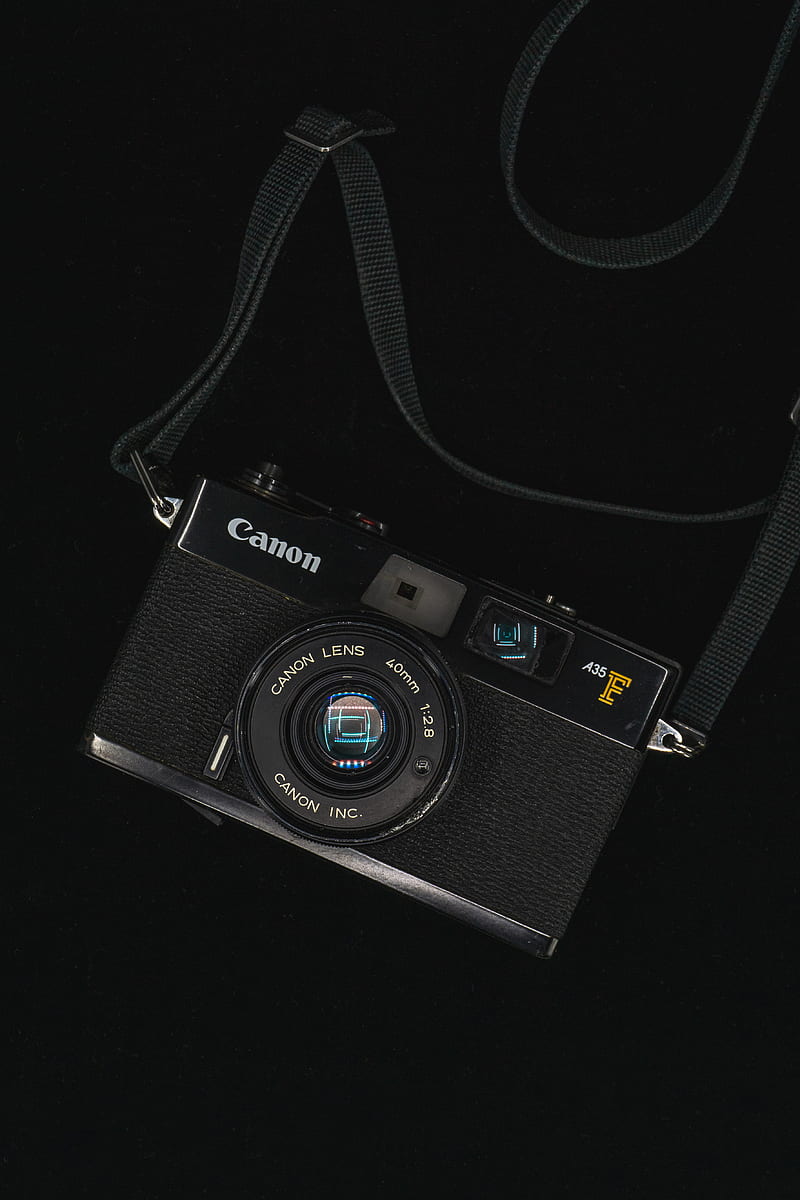 camera, lens, retro, black, HD phone wallpaper