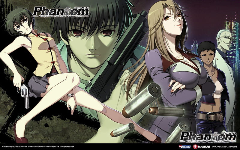 phantom requiem for the phantom, EIN, bullets, ZWIE, anime, HD wallpaper