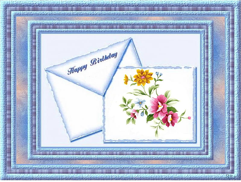 HAPPY BIRTAY, SUSANA-2012, susana, birtay, greetings card, envelope, HD wallpaper