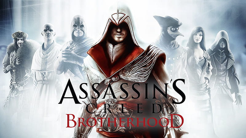 Assassins Creed Brotherhood, ezio auditore da firenze, assassins creed, brotherhood, video game, ezio, HD wallpaper