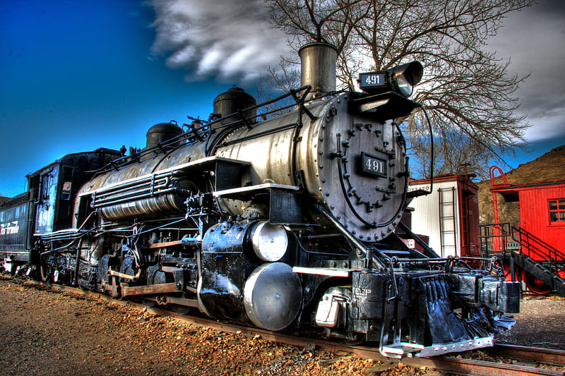 steam locomotive, locomotive, steam, train, engine, HD wallpaper