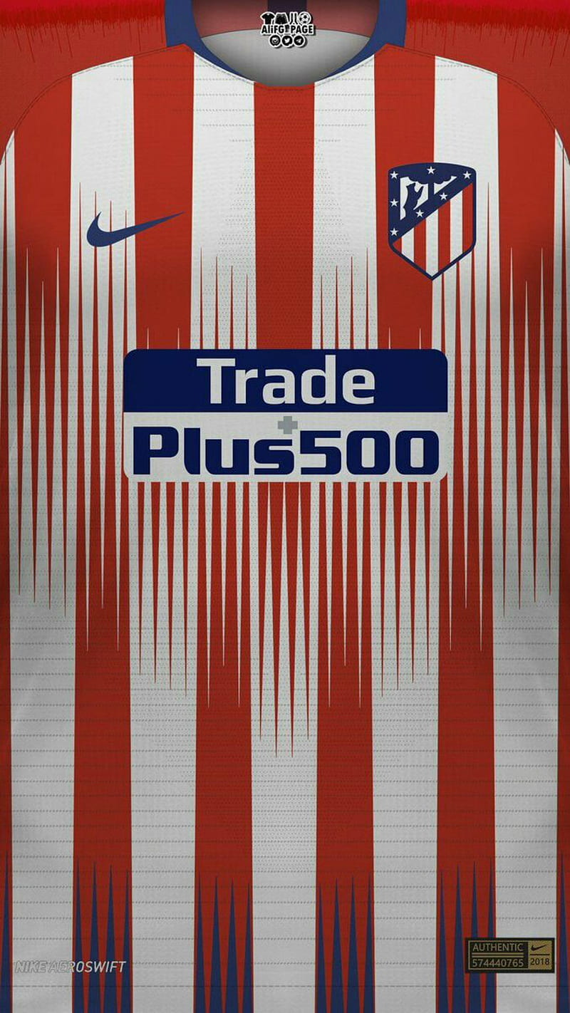 Atlethico Madrid kit, 2017, bale, cavaliers, chiefs, city, football, logo, nuggets, pooh, positive, HD phone wallpaper
