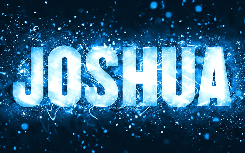Happy Birtay Joshua blue neon lights, Joshua name, creative, Joshua Happy  Birtay, HD wallpaper | Peakpx