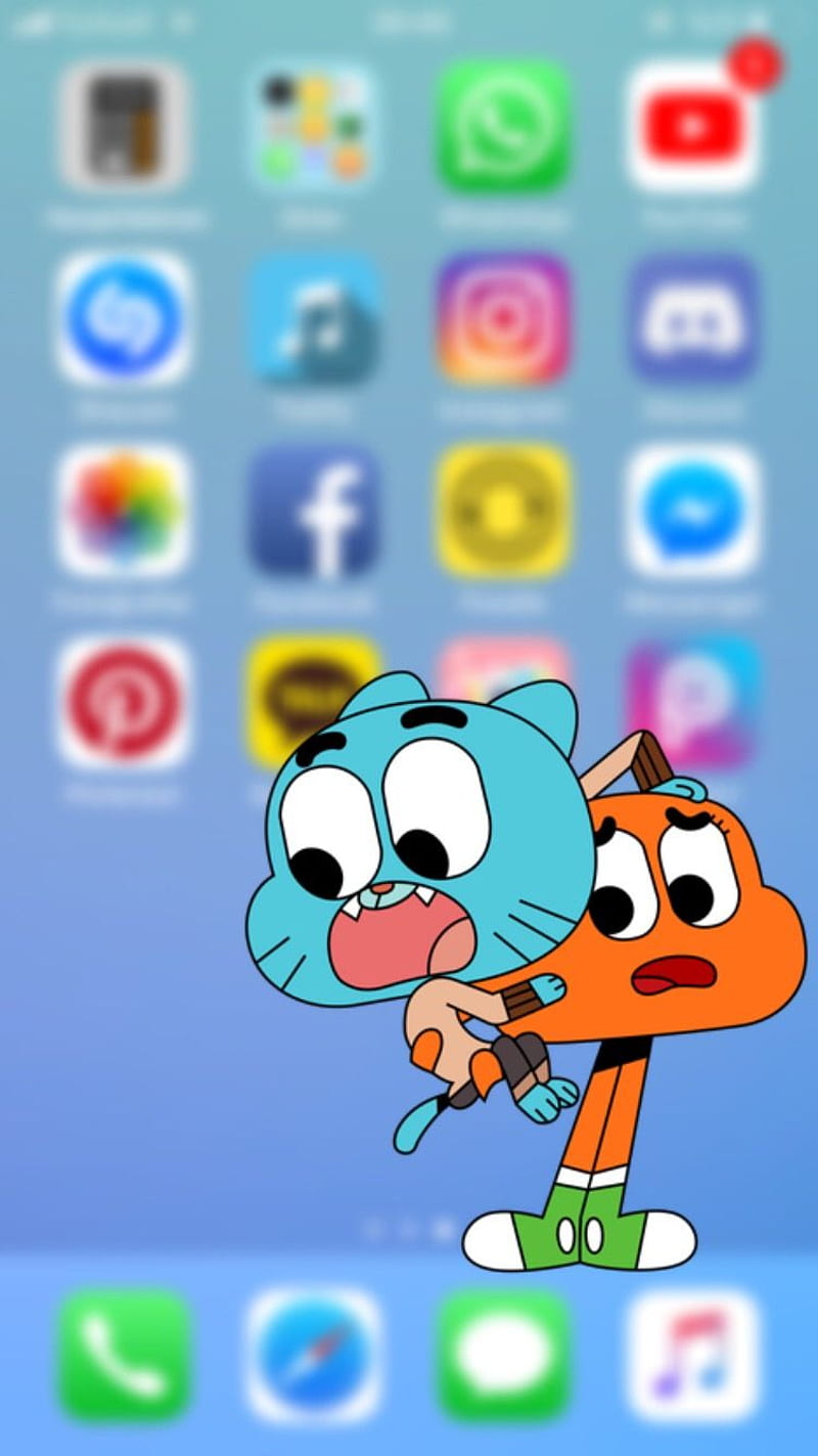 Gumball ScreenShot, apple, funny, cartoon network, original, screen, animals,  HD phone wallpaper | Peakpx