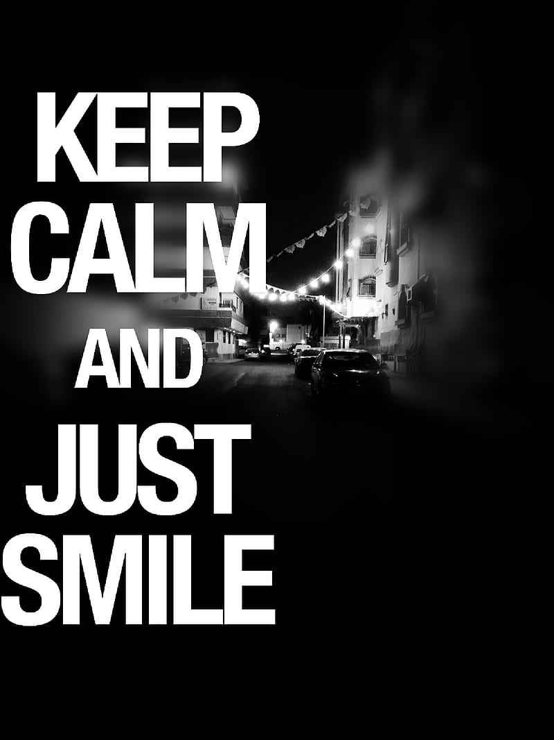 Keep Calm Background Black