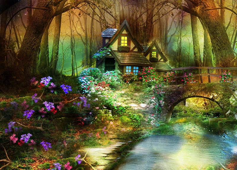 FairyLand, magical, land, fantasy, fairy, HD wallpaper
