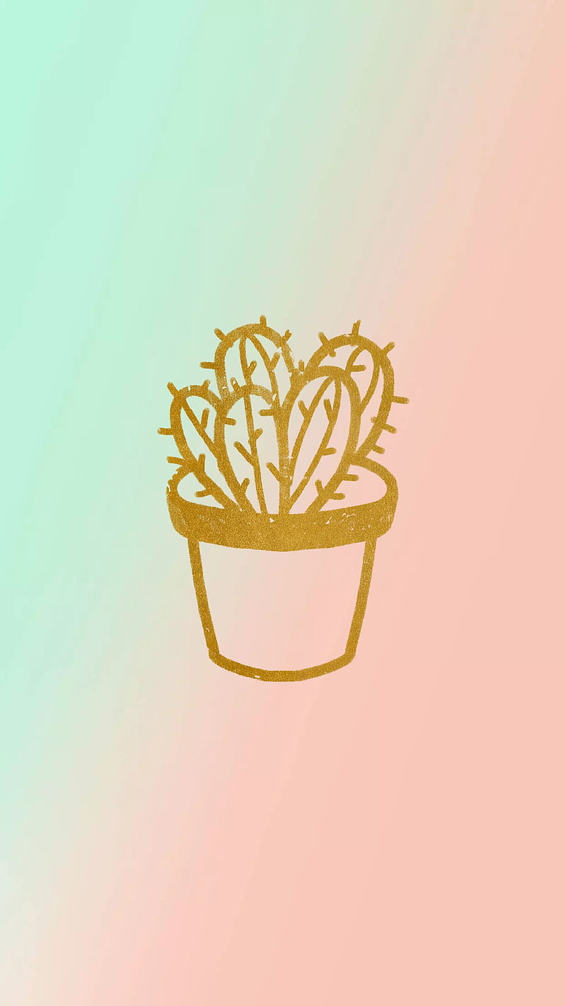 Cactus, cactus, verde, pastel, rosa, planta, Fondo de pantalla de teléfono  HD | Peakpx