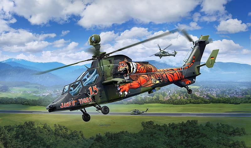 Military Helicopters, Eurocopter Tiger, Attack Helicopter , Helicopter, HD wallpaper
