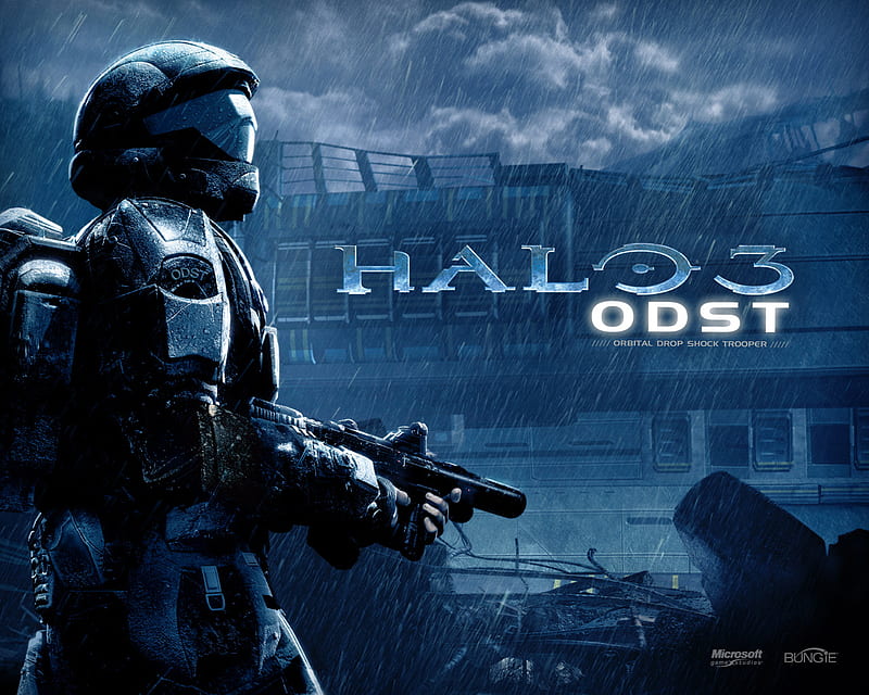 Halo 3: ODST, halo, xbox, odst, 360, halo 3, red vs blue, HD wallpaper