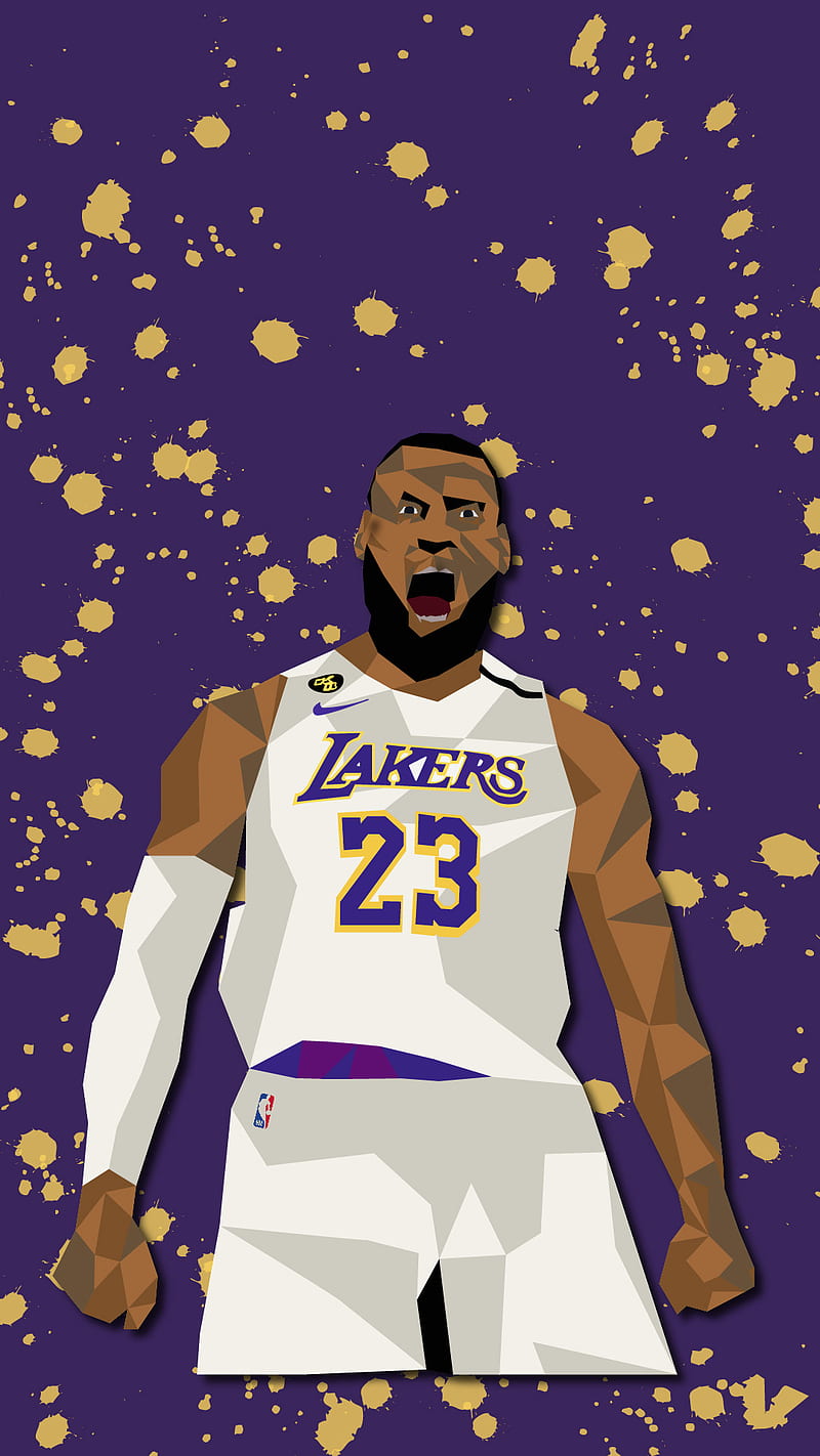 Lebron James Nba Lakers Superstar Basketball 20x20 Inch Wall Canvas Wall Art Uk 