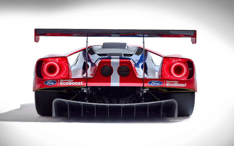 2016 Ford GT Le Mans Racecar, 3rd Gen, Coupe, GT Racing, Race Car, Turbo, V6, HD wallpaper