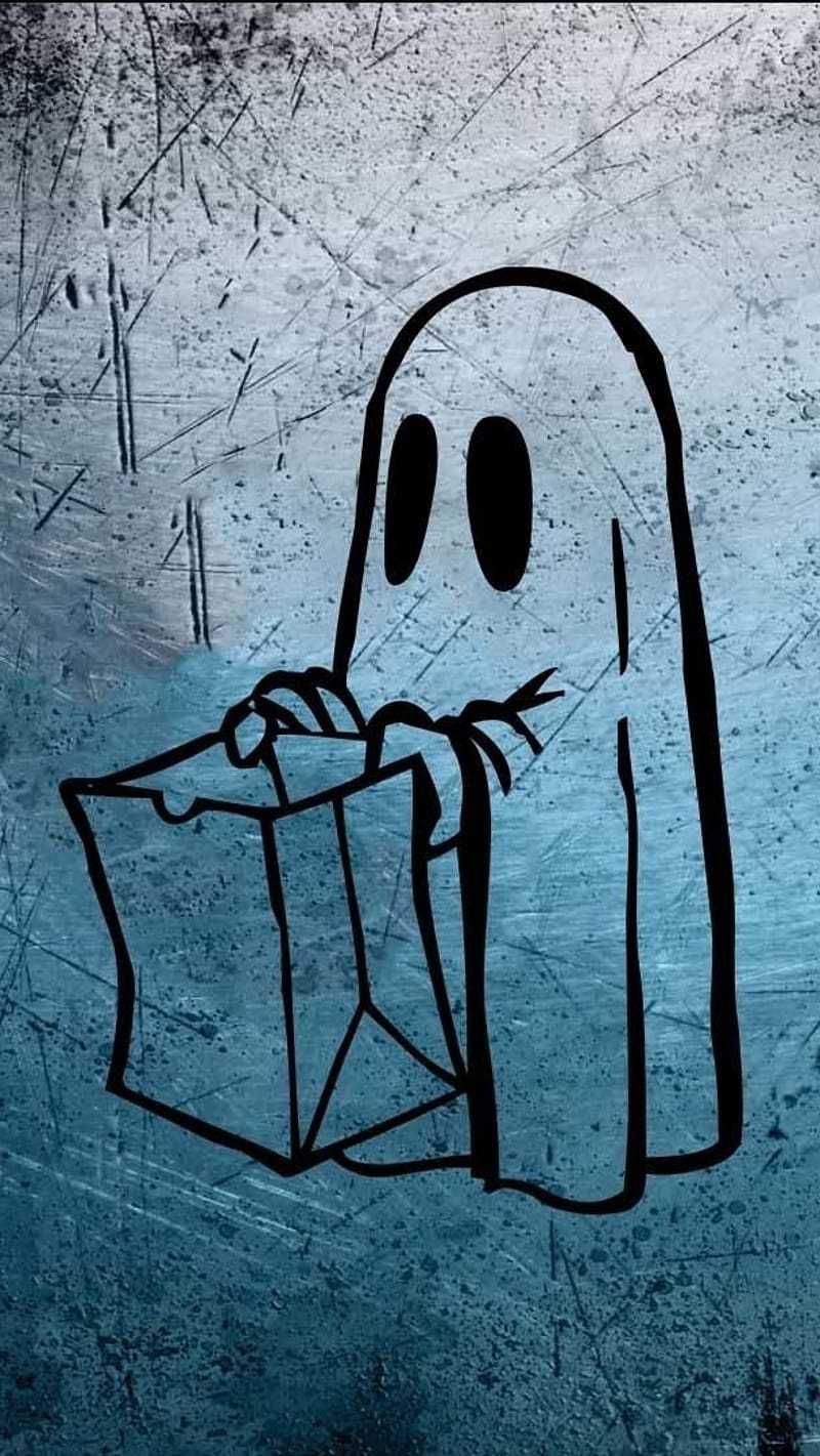 Cute ghost drawing | bhoot drawing - YouTube