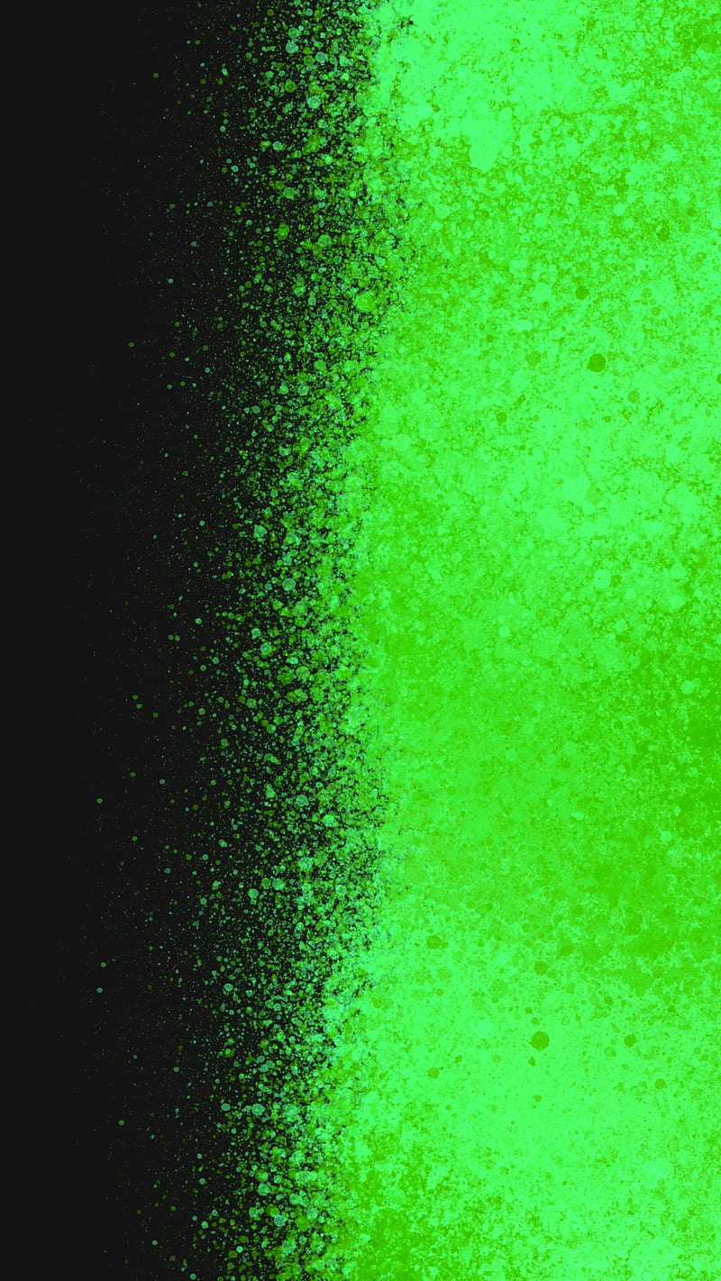 Green Emotion, FMYury, abstract, black, brush, brushes, color, colorful, colors, dots, gradient, layers, splash, splashes, HD phone wallpaper