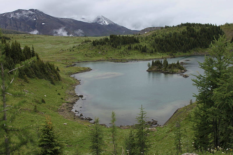 Rock Isle Lake, mountain, forest, cool, nature, fun, lake, HD wallpaper