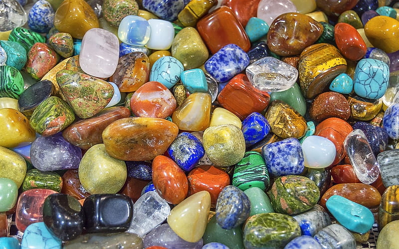 Gemstones, colors, colorful, nature, HD wallpaper