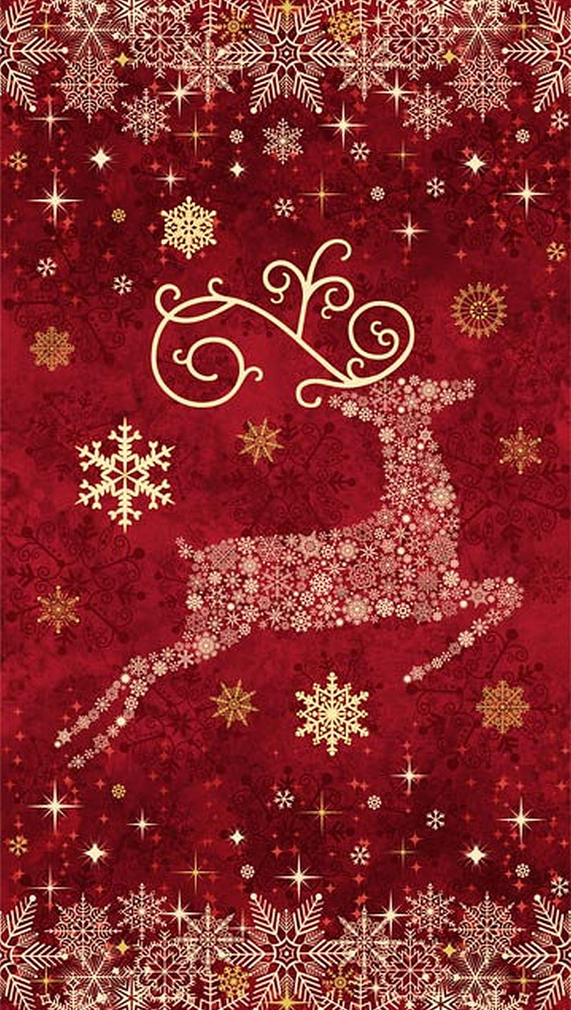 Christmas Reindeer, HD phone wallpaper