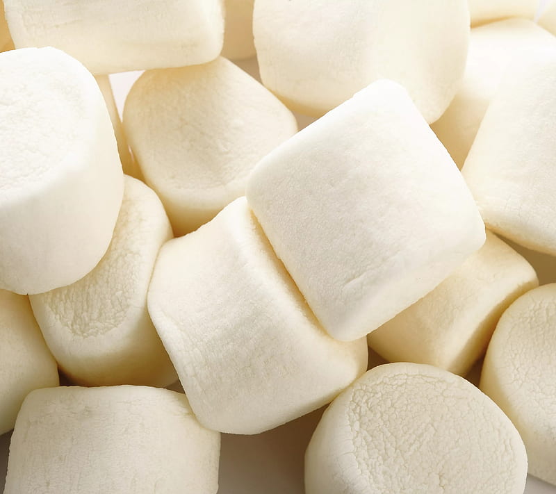 Marshmallow, candy, food, white, HD wallpaper