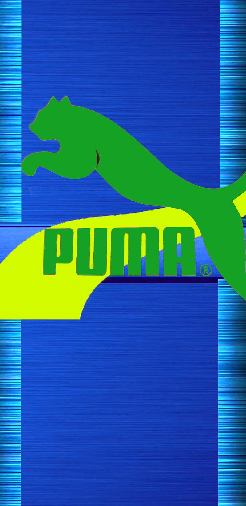 Puma Green, blue, green, logo, puma, puma cat, puma green logo, puma logo, puma, HD phone wallpaper