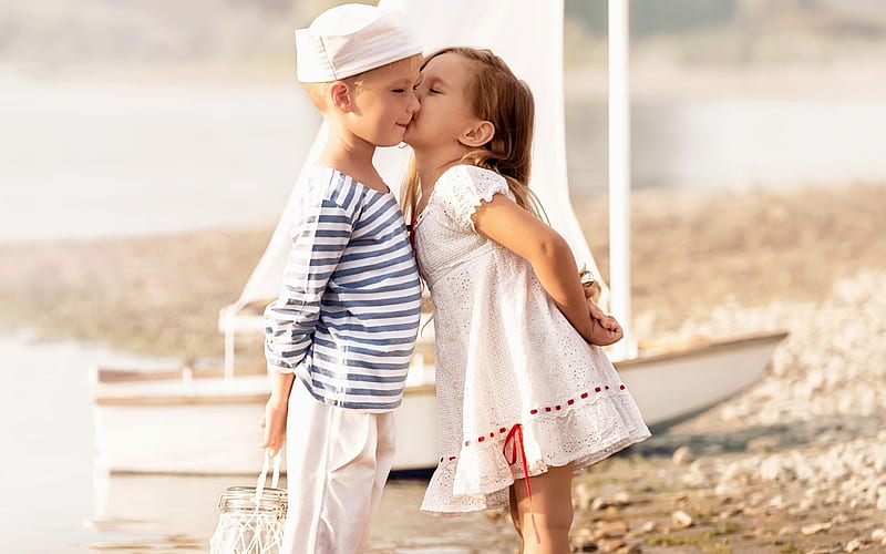 friendship kiss-, HD wallpaper