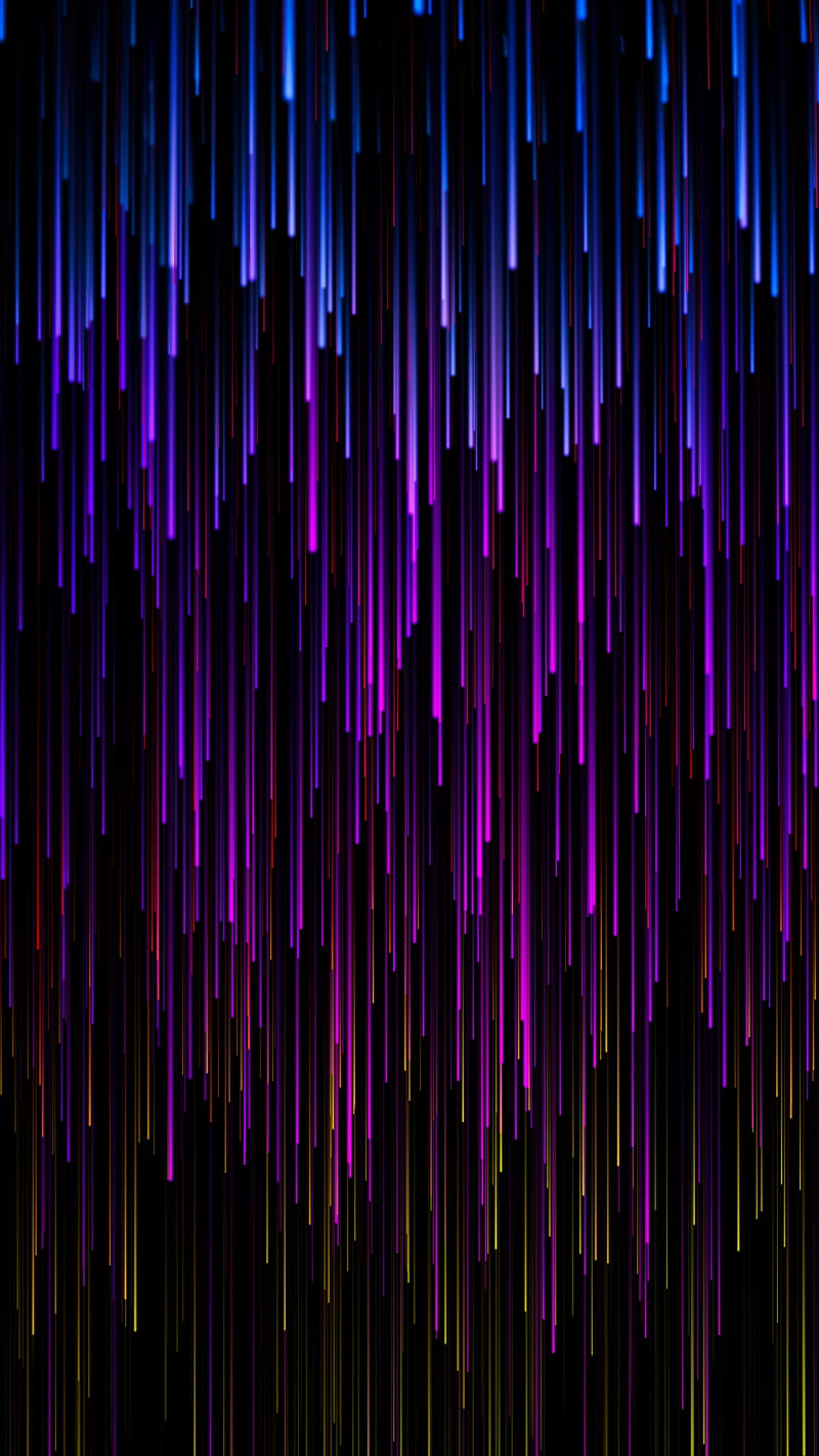 Stars Are Falling, Electric, abstract, amoled, blue, colorful dark, glow, gradient, lines, oled, pink, purple, rgb, vertical, vibrant, HD phone wallpaper