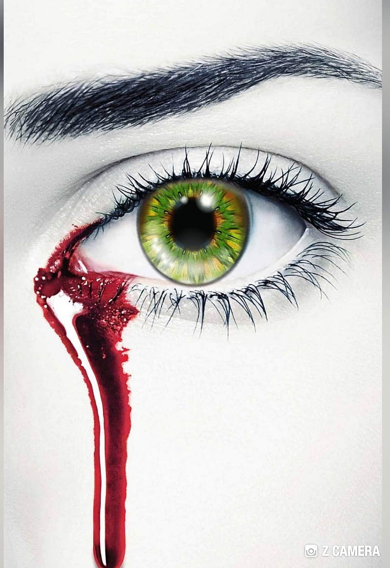 Bleeding eye, blood, cry, gateway, HD phone wallpaper