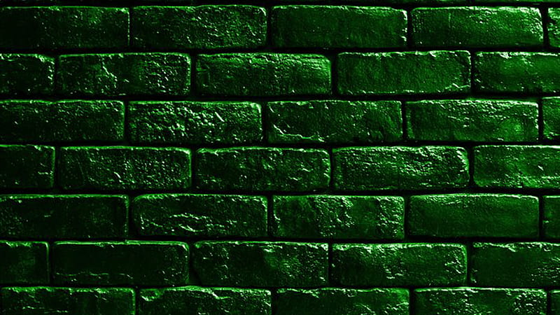 Green Brick Wall Textures Brick, HD wallpaper