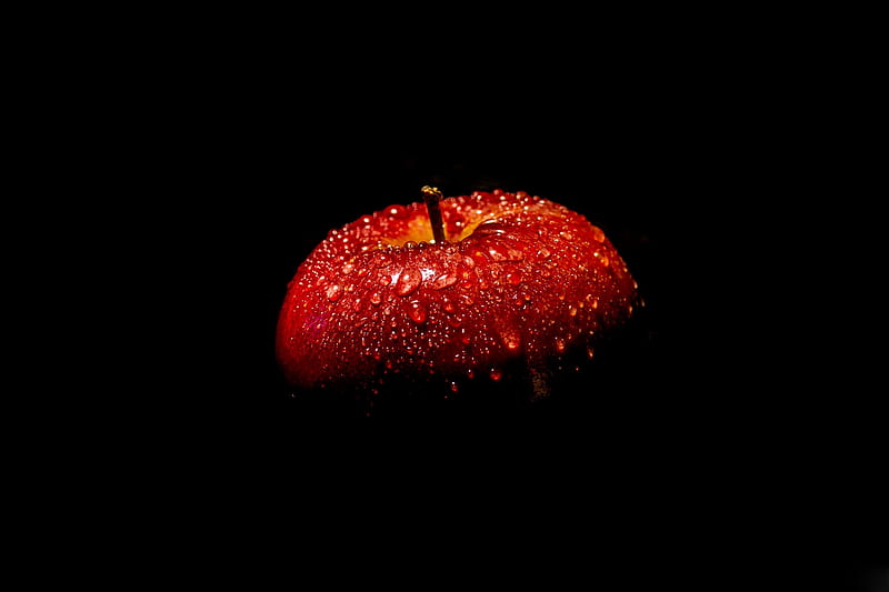 Dark Wet Red & Sweet, red, wet, shadow, black, yum, sweet, fruit, gala  apple, HD wallpaper | Peakpx