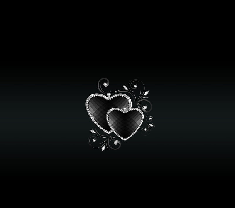 black heart, art, desenho, flirt, love, new, nice, romantic, HD wallpaper