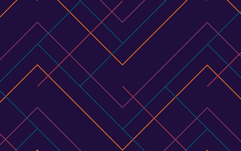 abstract lines background, creative, violet backgrounds, abstract art, colorful lines, minimal, HD wallpaper