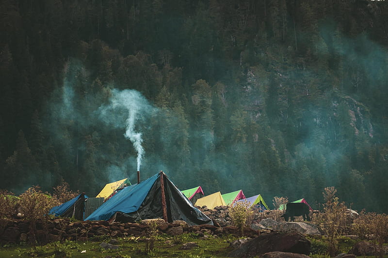 Camp diaries, camping, hills, landscape, mountain, mountains, trekk, trekking, winter, HD wallpaper