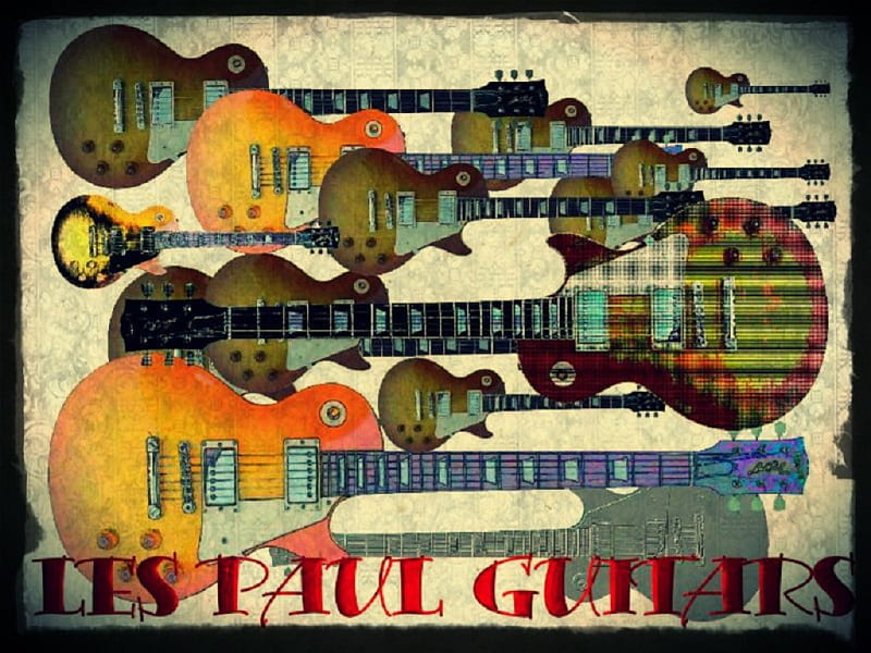 les paul guitars, les paul, gibson guitars, fender guitars, guitars, HD wallpaper