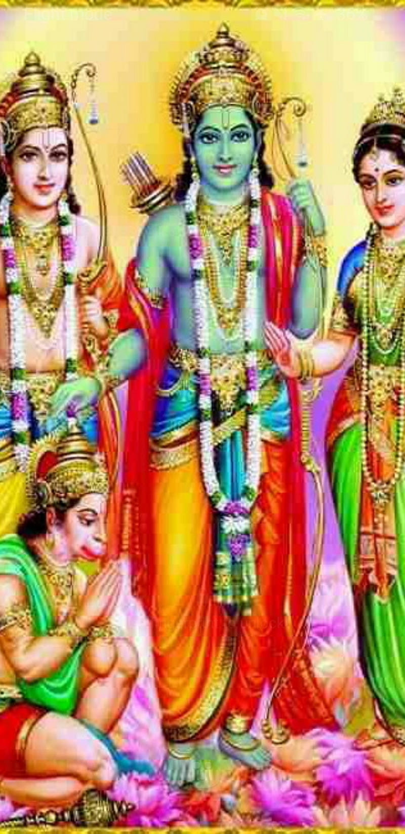 Lord Ram, god, hanuman, indian, lakshman, HD phone wallpaper