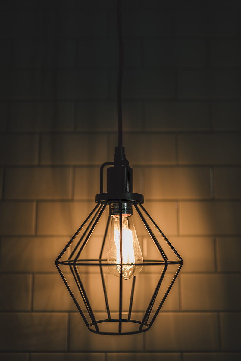 lamp, light bulb, lighting, light, HD phone wallpaper