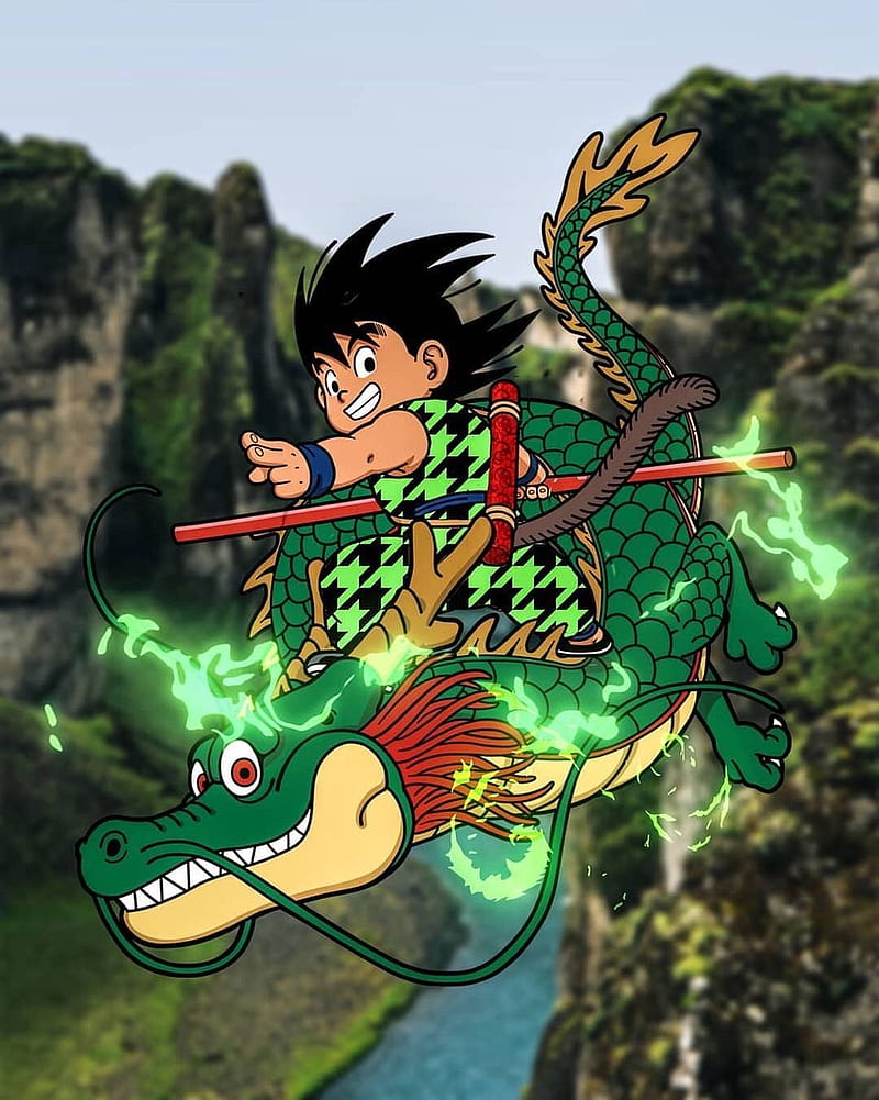 Kid Goku With Shenron Dragon Ball Live Wallpaper - WallpaperWaifu