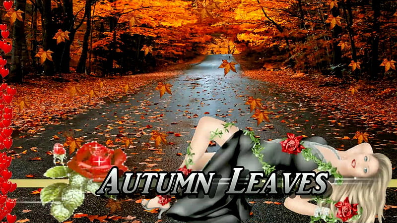 Autumn Leaves, thuong nhoem, trong vang, chieu chunhat, buon tenh, HD wallpaper