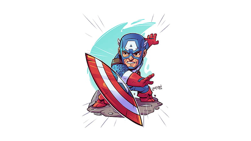 Captain America Minimalism , captain-america, superheroes, minimalism, minimalist, HD wallpaper
