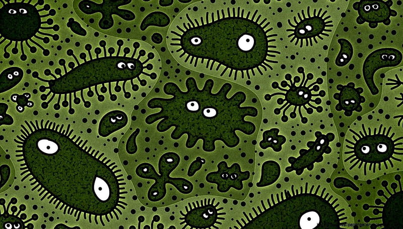 Android Virus Bacteria, Biology Cartoon, HD wallpaper