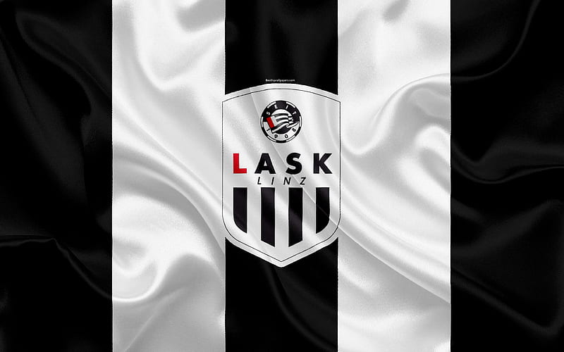 LASK Linz FC Austrian football club, emblem, logo, Austrian Bundesliga, Austrian football championship, football, Linz, Austria, silk texture, HD wallpaper