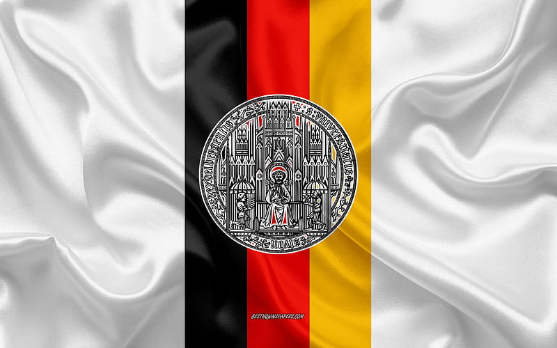 Heidelberg University Emblem, German Flag, Heidelberg University logo, Heidelberg, Germany, Heidelberg University, HD wallpaper