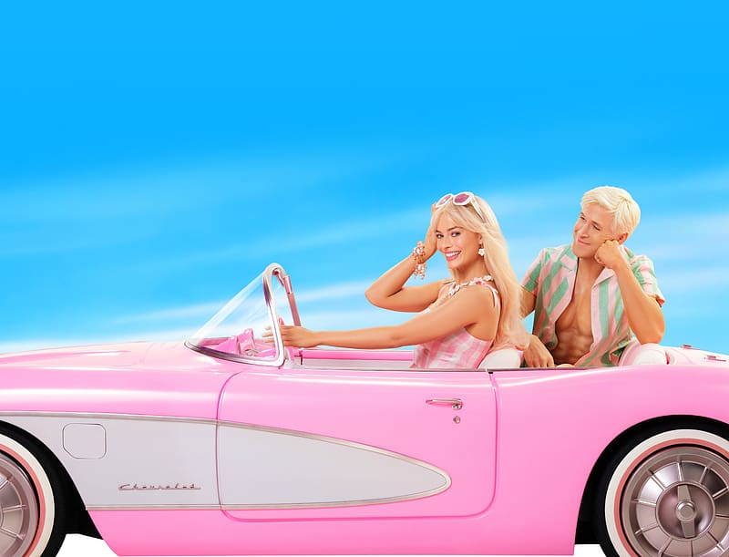 Ken And Barbie, barbie-movie, barbie, ryan-gosling, 2023-movies, movies, margot-robbie, 1, HD wallpaper