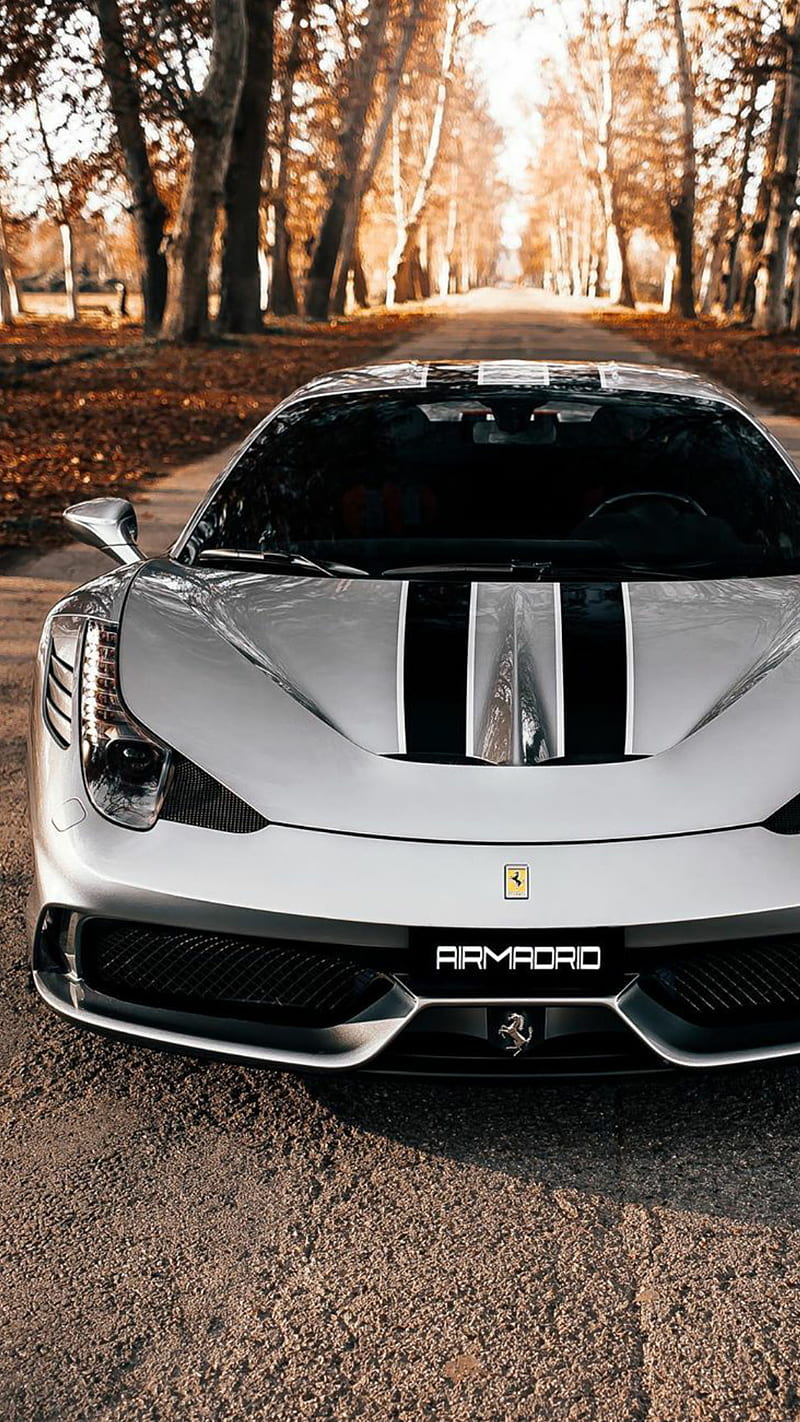 white ferrari 458 speciale wallpaper