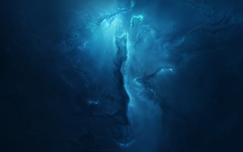 Atlantis Nebula , nebula, digital-universe, HD wallpaper