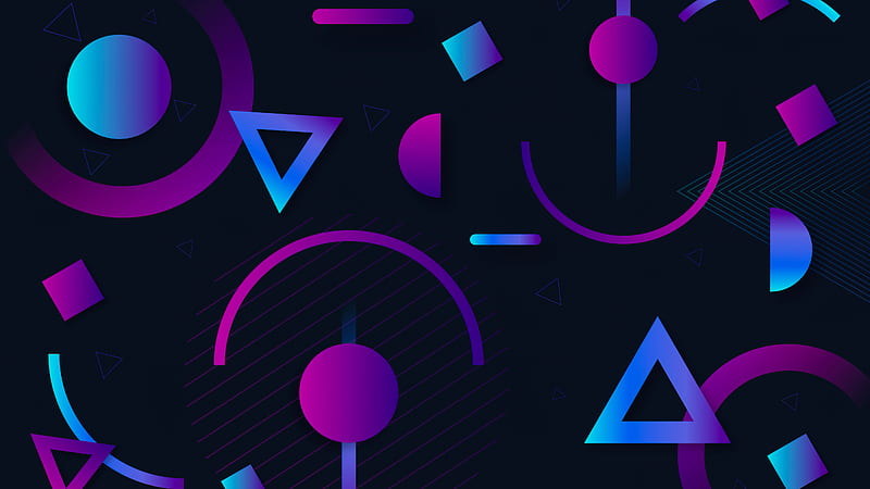 Azul violeta colorido formas geométricas abstractas, Fondo de pantalla HD |  Peakpx