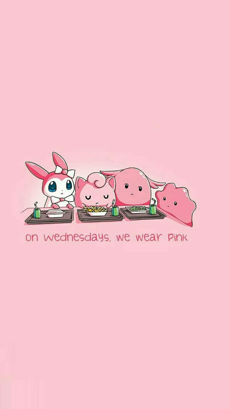 Pink, mean girls, pokemon, wear, HD phone wallpaper